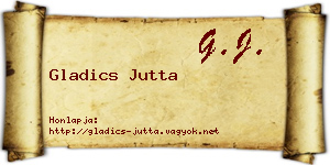 Gladics Jutta névjegykártya